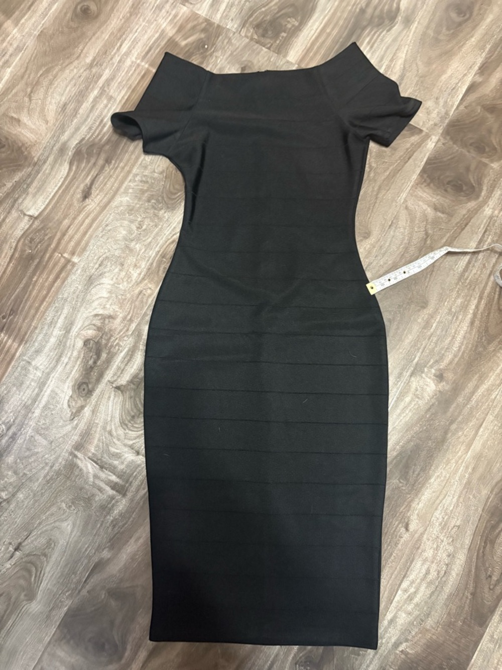 Women’s Black Off-Shoulder Bandage Dress